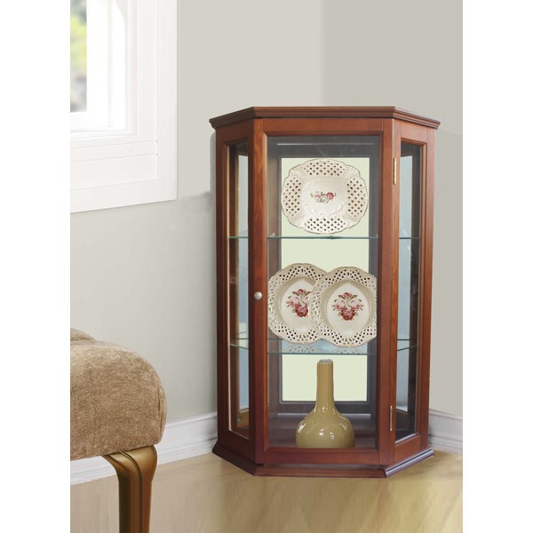 Winston Porter Pillar Floor Standing Curio & Reviews Wayfair